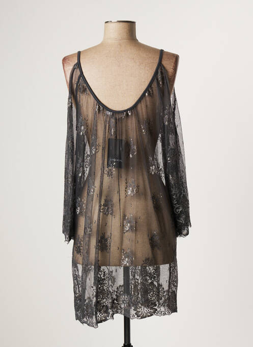 Tunică mâneci lungi gri LAUREN VIDAL femeie