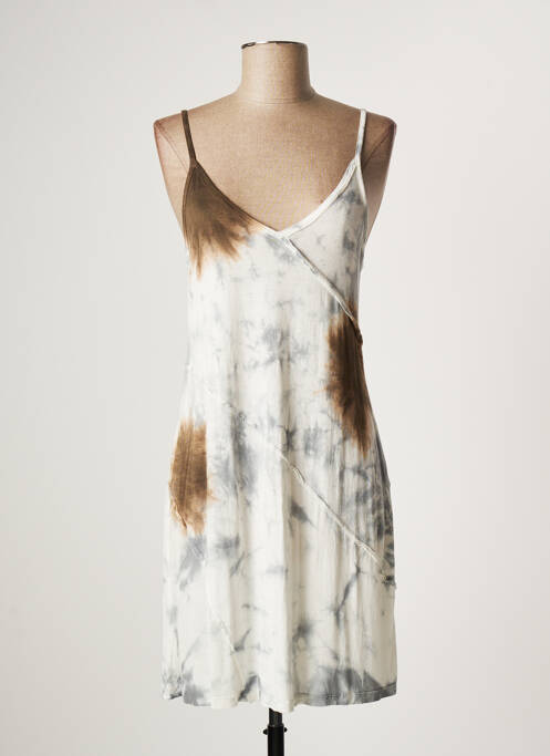 Rochie midi gri LAUREN VIDAL femeie