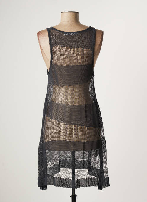 Rochie scurtă gri LAUREN VIDAL femeie