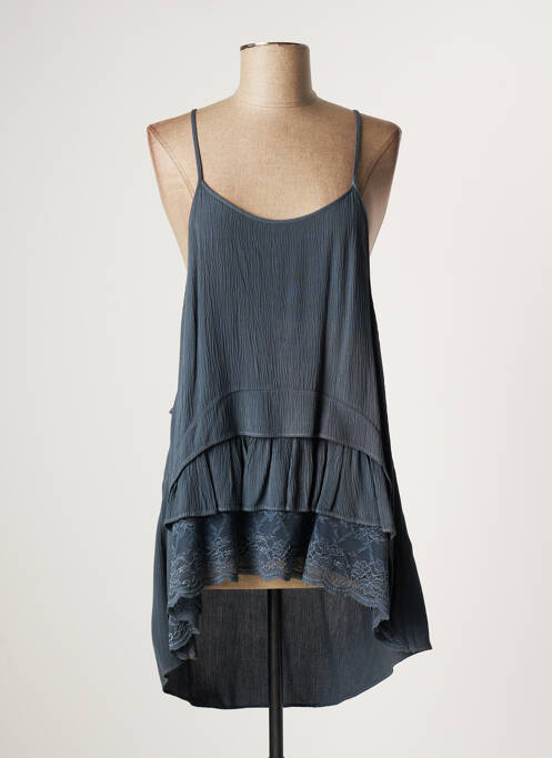 Tunică mâneci lungi albastru LAUREN VIDAL femeie