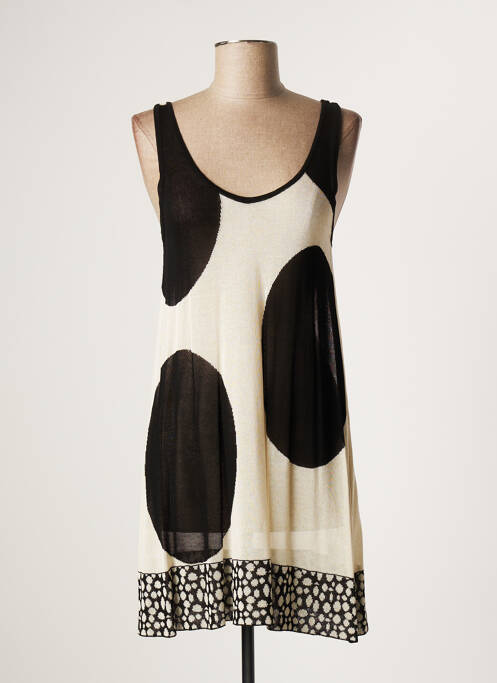 Pulover tunică bej LAUREN VIDAL femeie