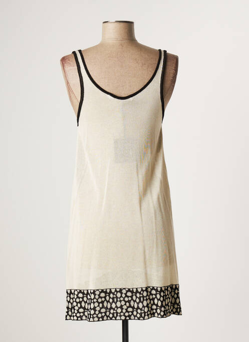 Pulover tunică bej LAUREN VIDAL femeie