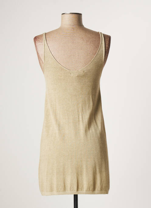 Pulover tunică bej LAUREN VIDAL femeie