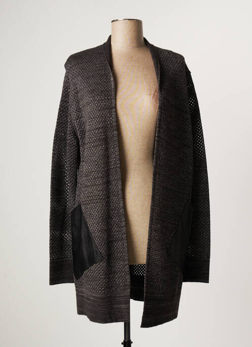 Vestă cu mâneci lungi gri LAUREN VIDAL femeie