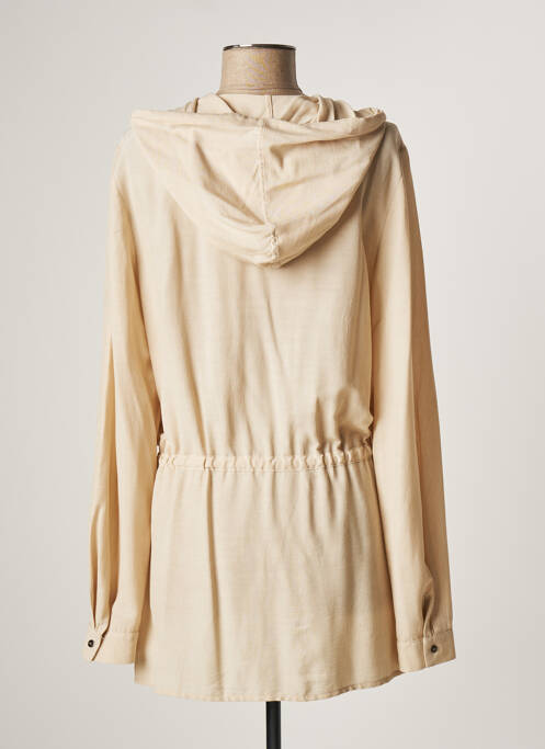 Tunică mâneci lungi bej LAUREN VIDAL femeie