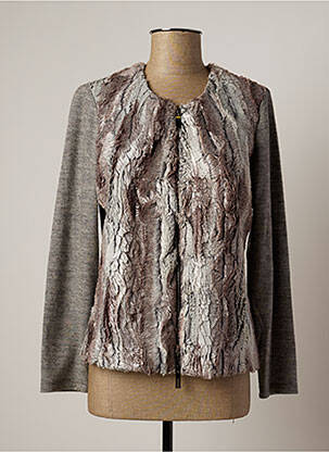 Jachete casual gri LAUREN VIDAL femeie