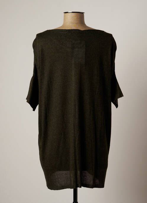 Vestă cu mâneci scurte verde LAUREN VIDAL femeie