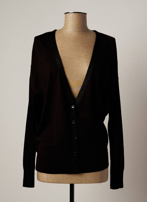 Vestă cu mâneci lungi negru LAUREN VIDAL femeie