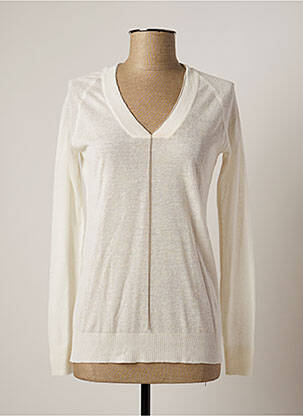 Pulover alb LAUREN VIDAL femeie