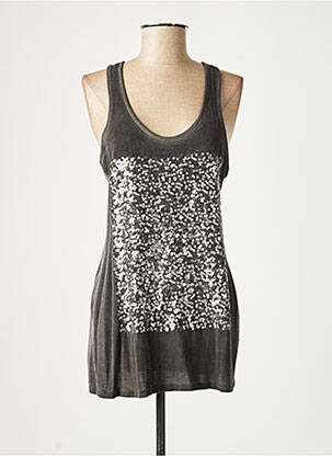 Tunică fără mâneci gri LAUREN VIDAL femeie