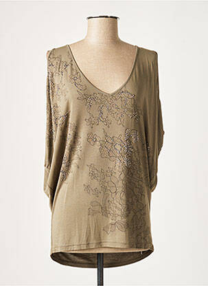 Tunică fără mâneci verde LAUREN VIDAL femeie