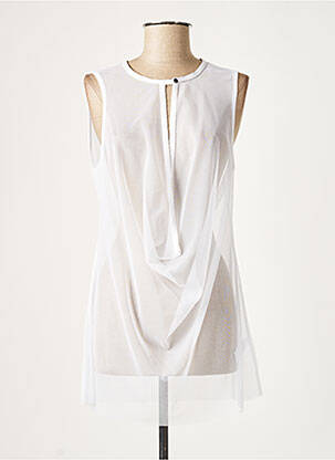 Tunică fără mâneci alb LAUREN VIDAL femeie