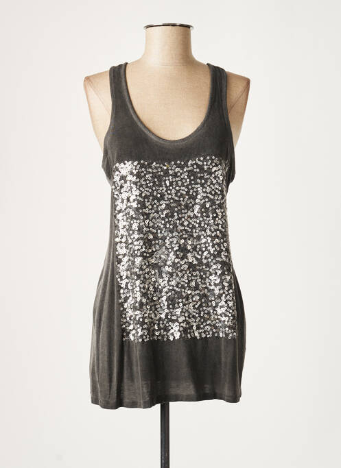 Tunică fără mâneci gri LAUREN VIDAL femeie