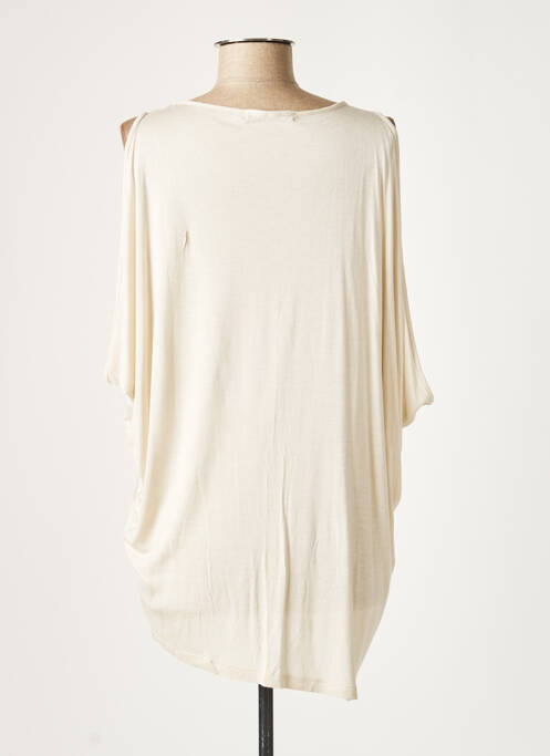 Tunică fără mâneci bej LAUREN VIDAL femeie