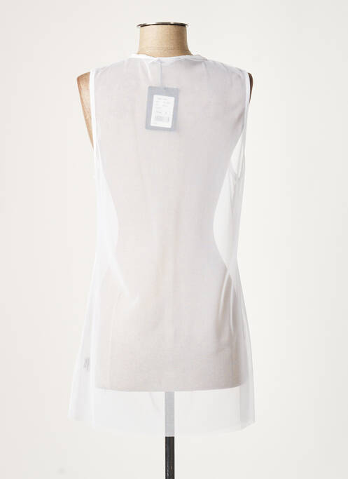 Tunică fără mâneci alb LAUREN VIDAL femeie