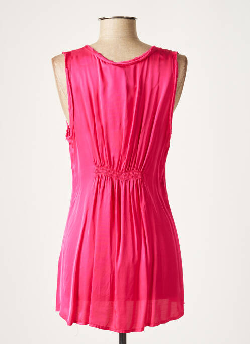 Tunică fără mâneci roz LAUREN VIDAL femeie