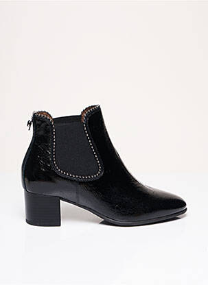 Botine/ghete vârf rotund toc de 4 la 6 cm negru NERO GIARDINI femeie