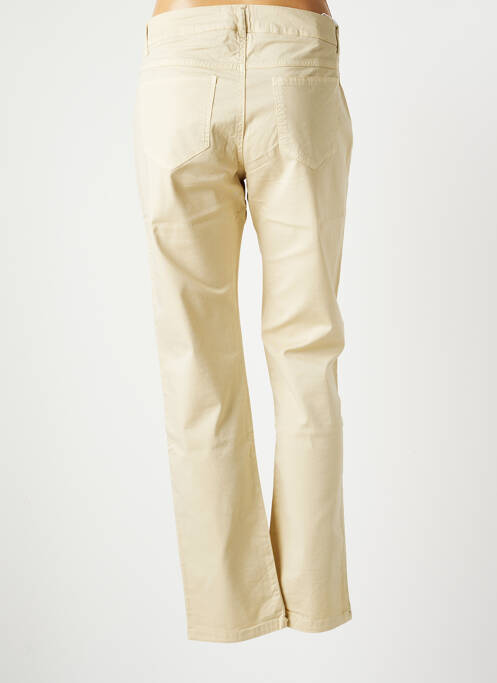 Pantalon drept bej EVALINKA femeie