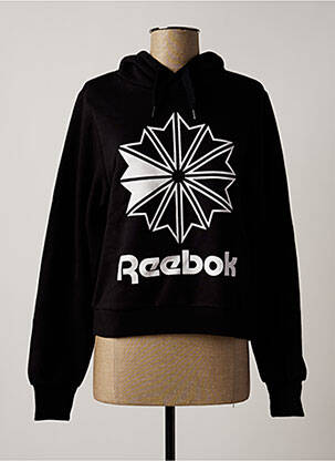 Hanorac cu glugă negru REEBOK femeie
