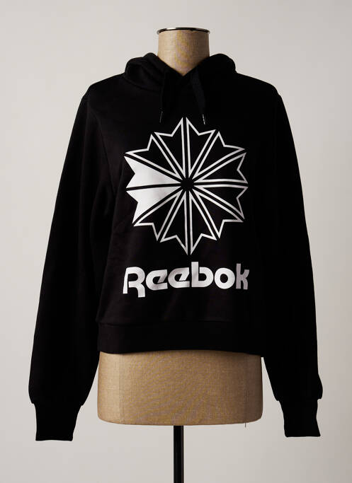 Hanorac cu glugă negru REEBOK femeie