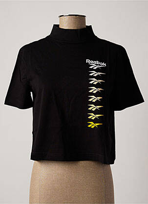 Tricou serigrafie mâneci scurte negru REEBOK femeie