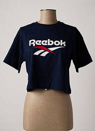 Tricou serigrafie mâneci scurte albastru REEBOK femme