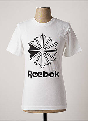 Tricou croială cambrată mâneci scurte alb REEBOK bărbat