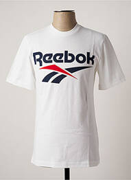 Tricou croială cambrată mâneci scurte alb REEBOK homme