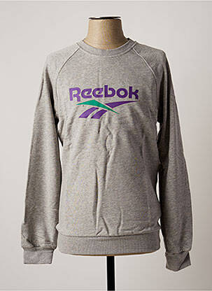 Hanorac elasticitate mâneci lungi gri REEBOK bărbat