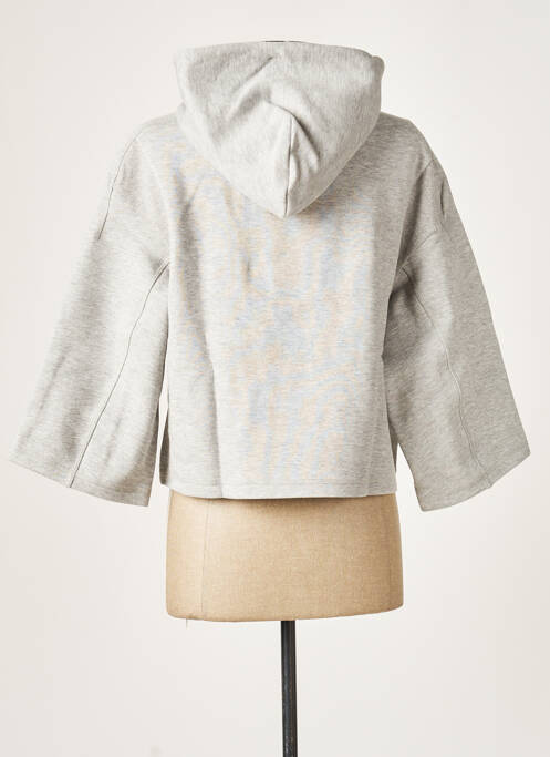 Hanorac cu glugă gri ADIDAS femeie