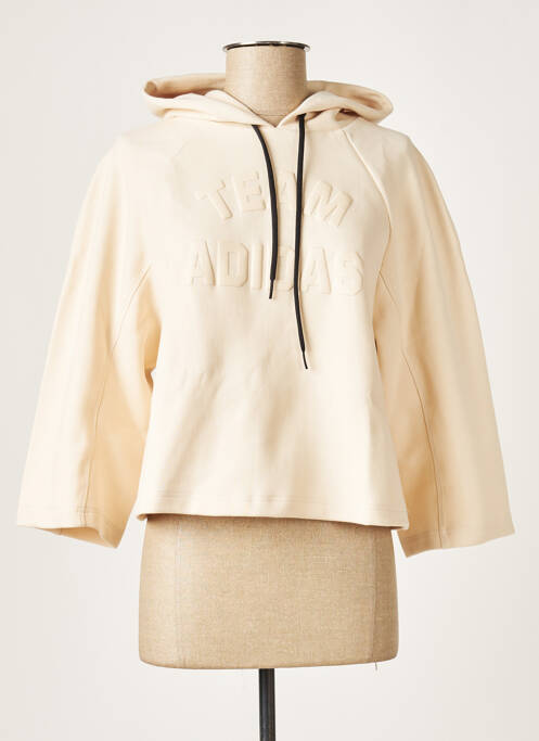 Hanorac cu glugă bej ADIDAS femeie