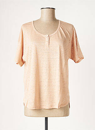 Tricou bej COMPTOIR DES COTONNIERS femeie