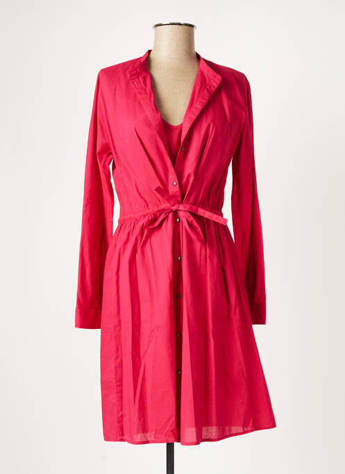 Rochie midi roz COMPTOIR DES COTONNIERS femeie