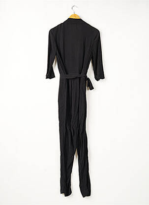 Salopetă-pantalon țesătură crep mâneci 3/4 negru COMPTOIR DES COTONNIERS femeie