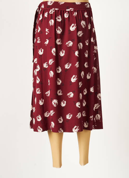 Fustă midi roșu COMPTOIR DES COTONNIERS femeie
