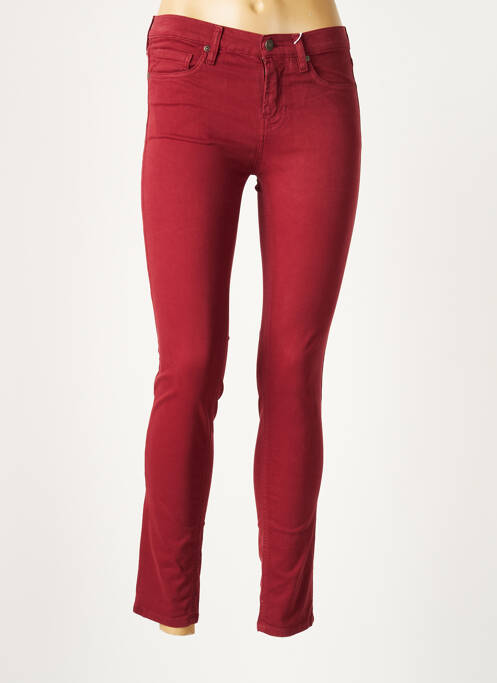 Pantalon slim roșu COMPTOIR DES COTONNIERS femeie