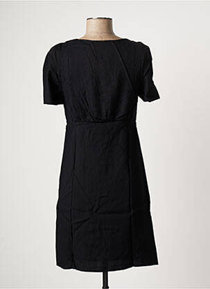 Rochie scurtă croială evazată mâneci scurte negru IKKS femeie