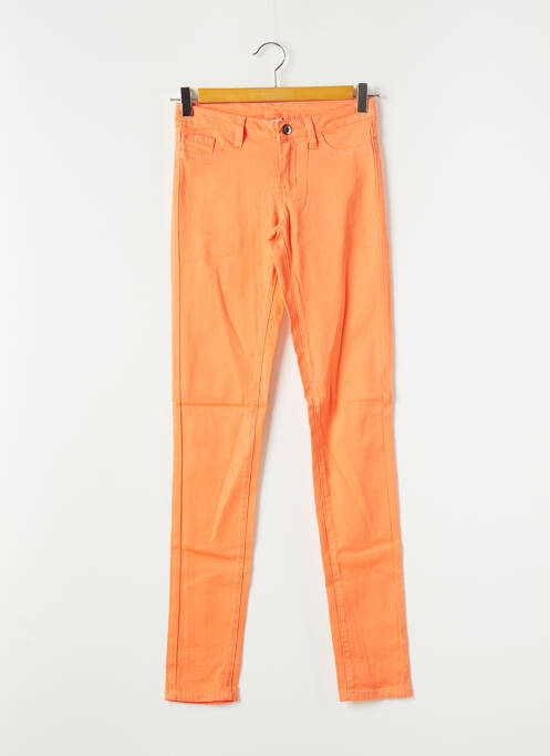 Pantalon slim portocaliu VILA femeie