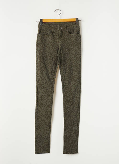 Pantalon slim verde VILA femeie