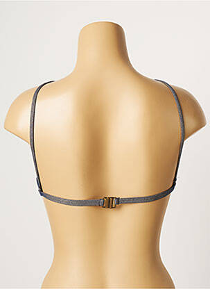 Sutien de costum de baie elasticitate top triunghiuri albastru LOU femeie