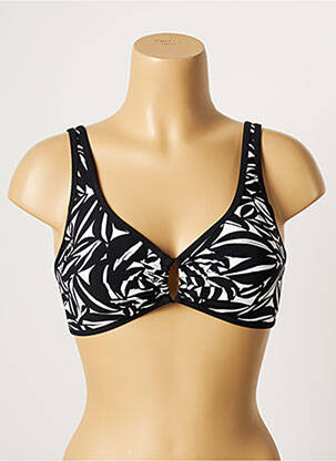 Sutien de costum de baie elasticitate top sutien modelat negru BELCOR femeie