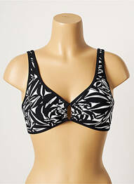 Sutien de costum de baie elasticitate top sutien modelat negru BELCOR femme