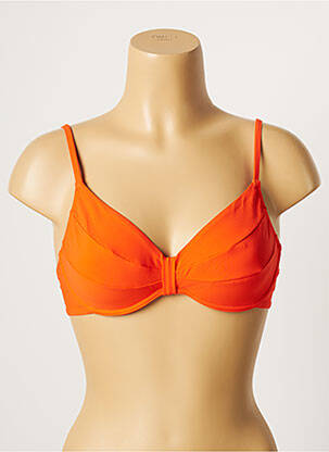 Sutien de costum de baie elasticitate sutien balconet cu decolteu înalt portocalie LOU femeie
