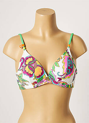 Sutien de costum de baie elasticitate sutien cupe întregi cu decolteu înalt verde CHERRY BEACH femeie
