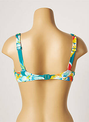 Sutien de costum de baie elasticitate sutien cupe întregi cu decolteu înalt verde BELCOR femeie