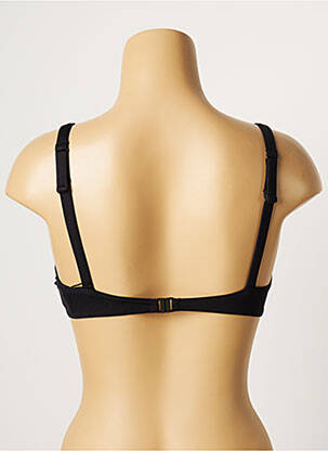 Sutien de costum de baie elasticitate sutien cupe întregi cu decolteu înalt negru LOU femeie