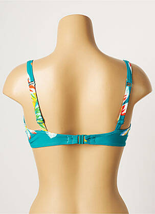 Sutien de costum de baie elasticitate sutien cupe întregi cu decolteu înalt verde BELCOR femeie