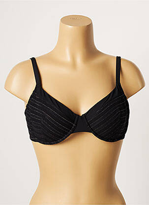 Sutien de costum de baie elasticitate top sutien modelat negru LOU femeie