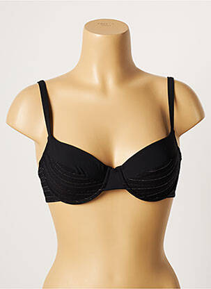Sutien de costum de baie elasticitate top sutien modelat negru LOU femeie