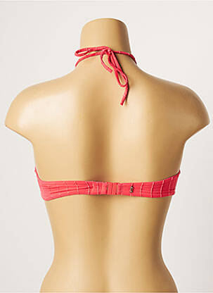 Sutien de costum de baie elasticitate top sutien modelat roz LOU femeie